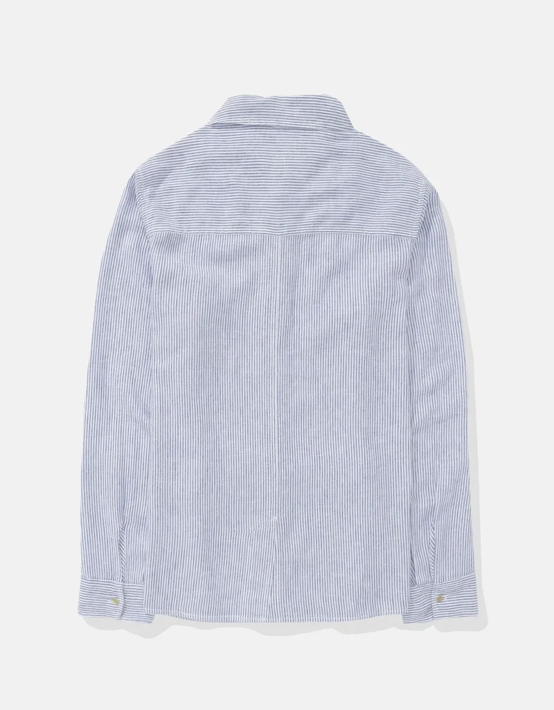 American Eagle  AE Weekend Vibes Long-Sleeve Button-Up Shirt for Women | Best Price UAE